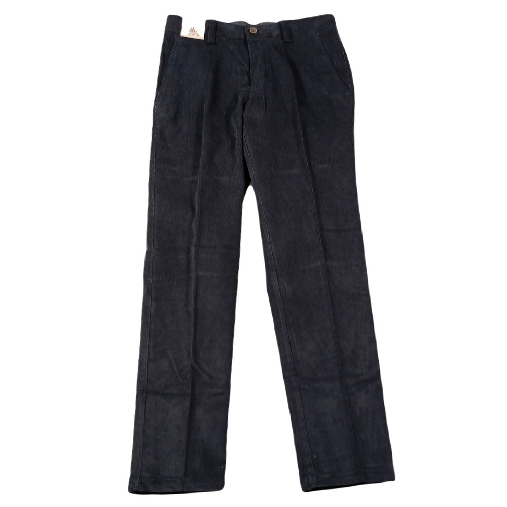 Kenneth Cole Slim-Fit Corduroy Pants Mens 30x30 Dusk Grey Stretch $100 NEW